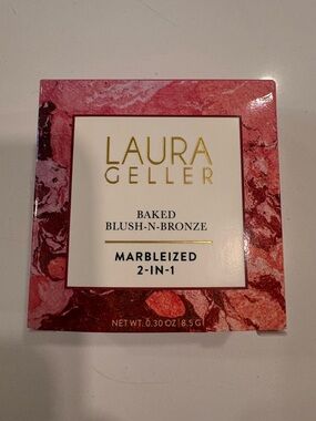 Laura Geller Marbleized Baked Blush-N-Bronze - Pink and Coral Swirl